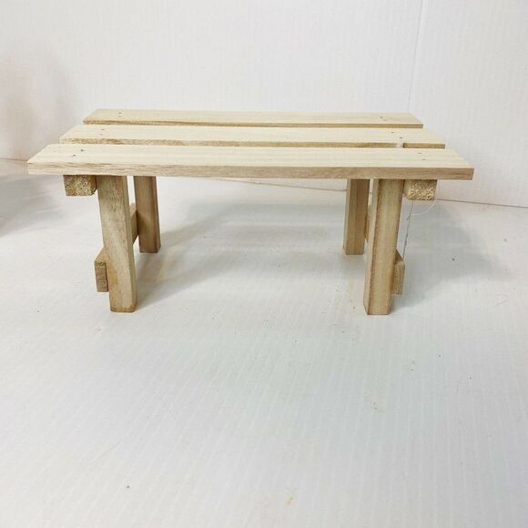 DIY Unfinished Wood Mini Picnic Table And Chair Set - Picture 2 of 12